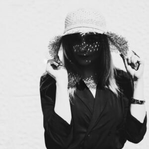 Black and White Summer Portrait Black and White Summer Portrait